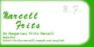 marcell frits business card